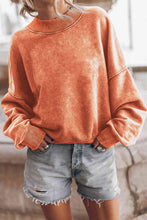 Load image into Gallery viewer, Round Neck Dropped Shoulder Sweatshirt
