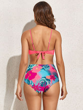 Load image into Gallery viewer, Floral Crisscross Three-Piece Swim Set
