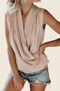 Enchanting Satin Drape Tank Top