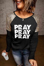 Load image into Gallery viewer, PRAY Graphic Sequin T-Shirt
