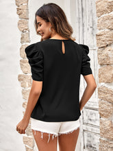 Load image into Gallery viewer, Puff Sleeve Gathered Detail Blouse
