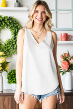 Load image into Gallery viewer, Curved Hem V-Neck Tank Top
