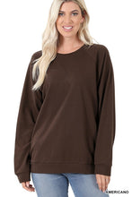 Load image into Gallery viewer, COTTON RAGLAN SLEEVE ROUND NECK PULLOVER
