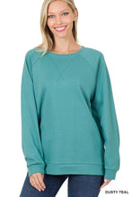 Load image into Gallery viewer, COTTON RAGLAN SLEEVE ROUND NECK PULLOVER
