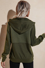 Load image into Gallery viewer, Quilted Patchwork  Button Sweatshirt Hoodie
