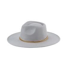 Load image into Gallery viewer, CHAIN FEDORA HATS
