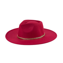 Load image into Gallery viewer, CHAIN FEDORA HATS
