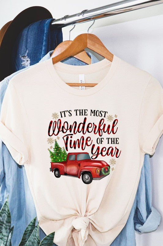 Most Wonderful Time Vintage Truck Graphic Tee