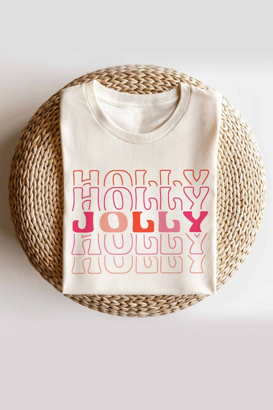 HOLLY JOLLY GRAPHIC TEE