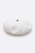 Load image into Gallery viewer, Genuine Fur Pom Cashmere Beret

