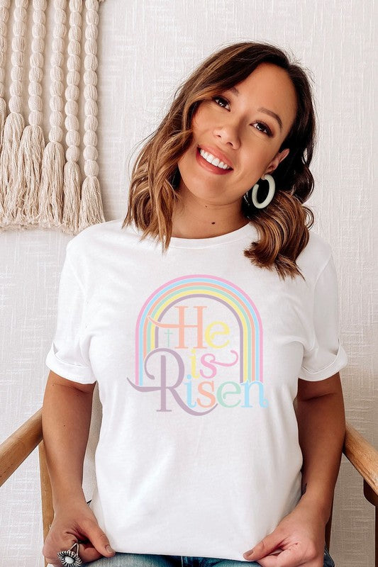 He is Risen Easter Graphic Tee