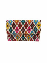 Load image into Gallery viewer, Multicolored Geometric Mini Clutch

