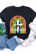 Load image into Gallery viewer, He is Risen Black Tee
