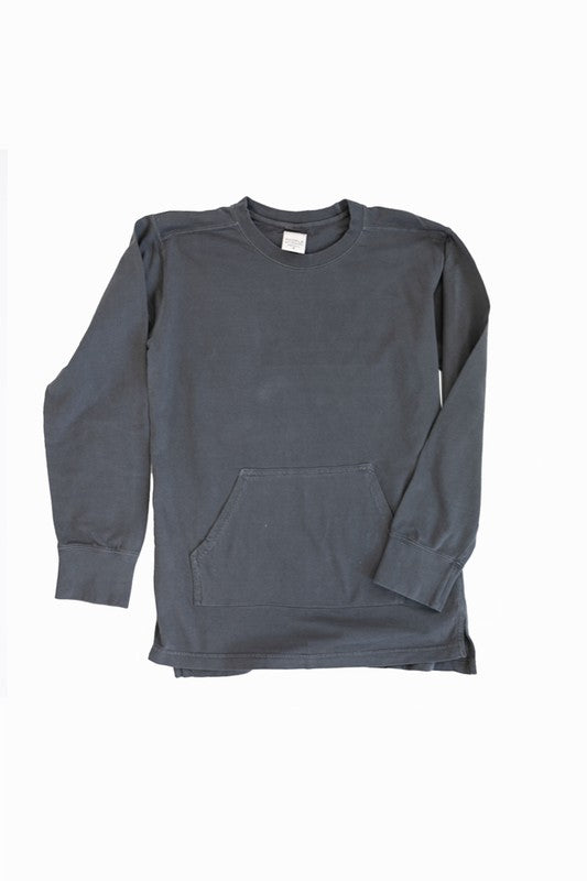 The Essential Sweatshirt with Pocket Vintage Black
