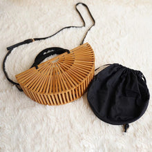 Load image into Gallery viewer, Vintage Bamboo Woven Handbag
