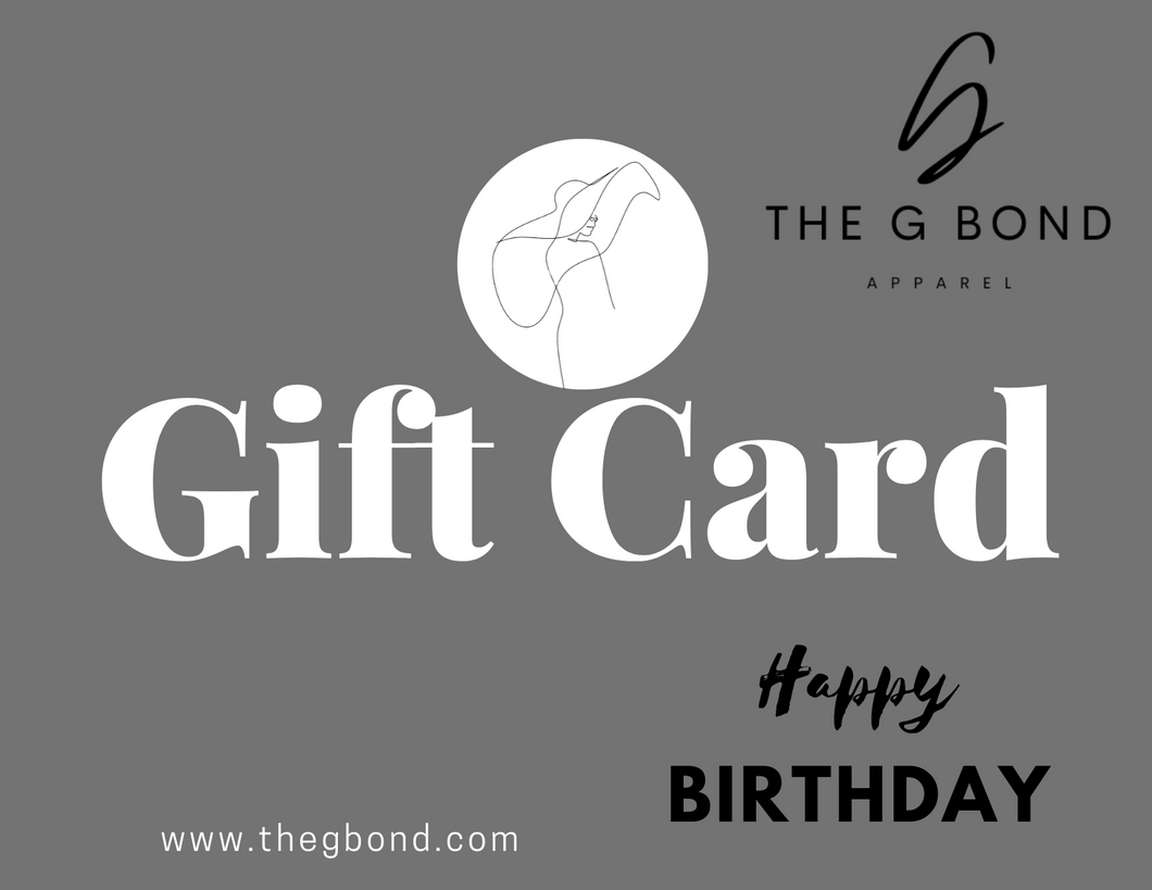The G Bond Happy Birthday Gift Card