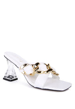 Load image into Gallery viewer, WANDY CLEAR HEEL SANDALS
