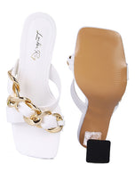 Load image into Gallery viewer, WANDY CLEAR HEEL SANDALS
