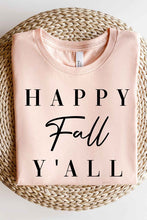 Load image into Gallery viewer, HAPPY FALL YALL GRAPHIC PLUS SIZE TEE / T SHIRT

