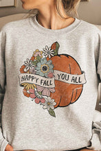 Load image into Gallery viewer, HAPPY FALL YOU ALL GRAPHIC SWEATSHIRT PLUS SIZE
