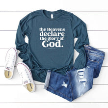 Load image into Gallery viewer, The Glory Of God Scripture Long Sleeve Graphic Tee
