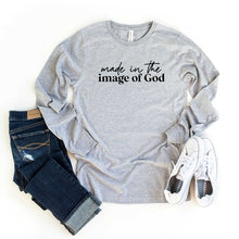 Load image into Gallery viewer, Made In The Image Of God Long Sleeve Graphic Tee
