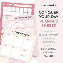 Load image into Gallery viewer, Conquer My Day Planner Sheets
