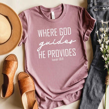 Load image into Gallery viewer, God Provides Short Sleeve Graphic Tee
