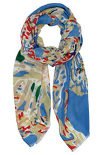 Load image into Gallery viewer, Colorful Abstract Floral Print Scarf
