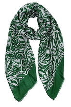 Load image into Gallery viewer, Solid Bold Paisley Print Scarf
