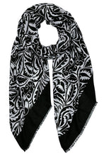 Load image into Gallery viewer, Solid Bold Paisley Print Scarf
