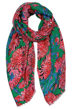 Load image into Gallery viewer, Vibrant Floral Print Scarf
