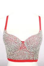 Load image into Gallery viewer, All-Over Rhinestone Sweetheart Neck Bustier
