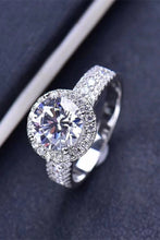Load image into Gallery viewer, Four-Prong 2 Carat Moissanite Round Ring
