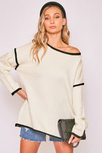 Load image into Gallery viewer, Vine &amp; Love Boat Neck Soft Touch Sweater Top
