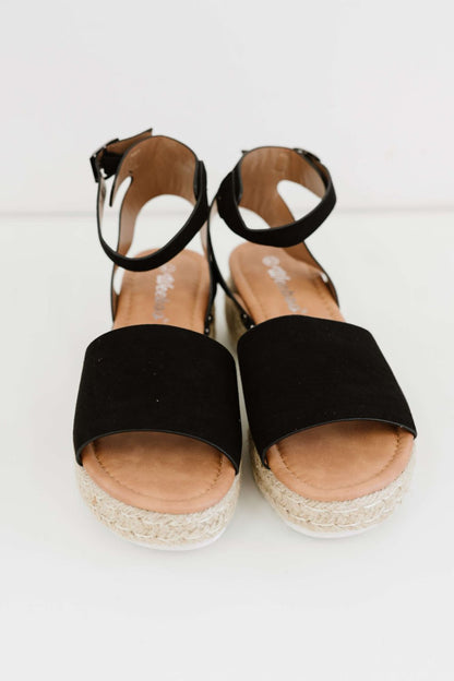 WeeBoo Every Step Espadrille Platform Sandal in Black