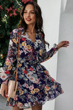 Load image into Gallery viewer, Floral Ruffled Hem Wrap Dress
