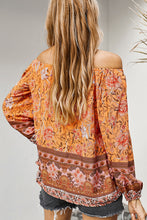 Load image into Gallery viewer, Off The Shoulder Boho Balloon Sleeve Top

