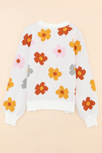 Load image into Gallery viewer, Floral Round Neck Sweater

