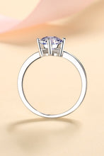 Load image into Gallery viewer, 925 Sterling Silver Ring with 1 Carat Moissanite
