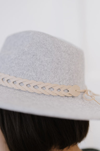 Fame Trendsetter Braided Strap Felt Fedora