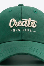 Load image into Gallery viewer, CREATE NEW LIFE Adjustable Cotton Baseball Cap
