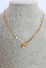 Load image into Gallery viewer, Gold Chain with Pearl Necklace
