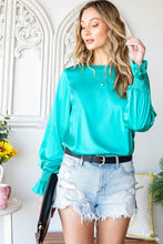 Load image into Gallery viewer, Flounce Sleeve Keyhole Blouse
