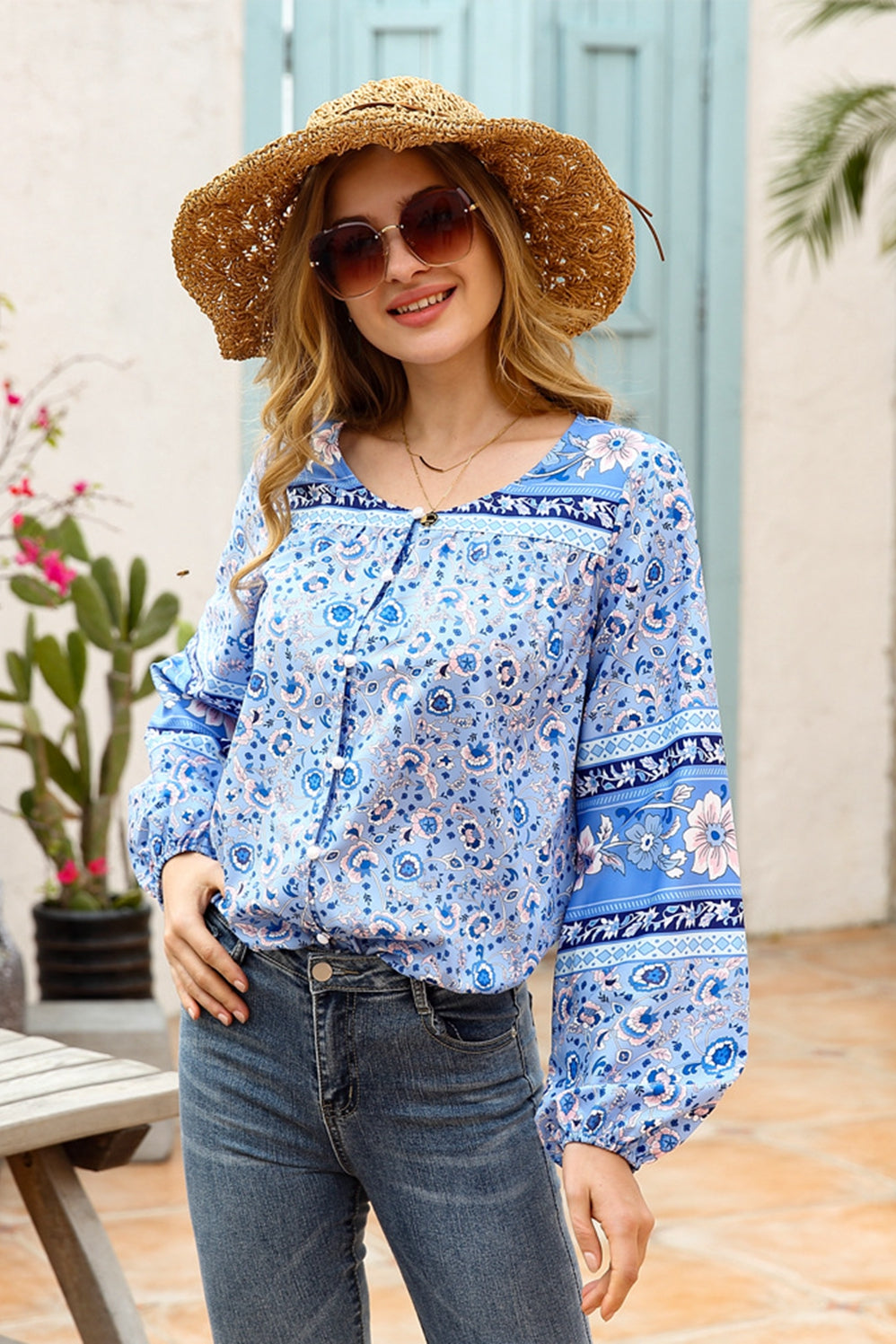 Floral Long Sleeve Shirt