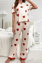 Load image into Gallery viewer, Pocketed Round Neck Top and Drawstring Pants Lounge Set
