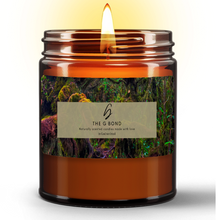 Load image into Gallery viewer, Mossy Forest Natural Wax Candle in Amber Jar
