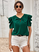 Load image into Gallery viewer, Puff Sleeve Gathered Detail Blouse
