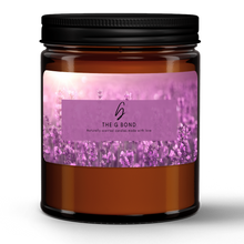 Load image into Gallery viewer, Lavender Fields Natural Wax Candle in Amber Jar

