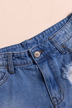 Load image into Gallery viewer, High Rise Distressed Denim Shorts

